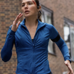 Gal Gadot The Runner 2026 Blue Jacket